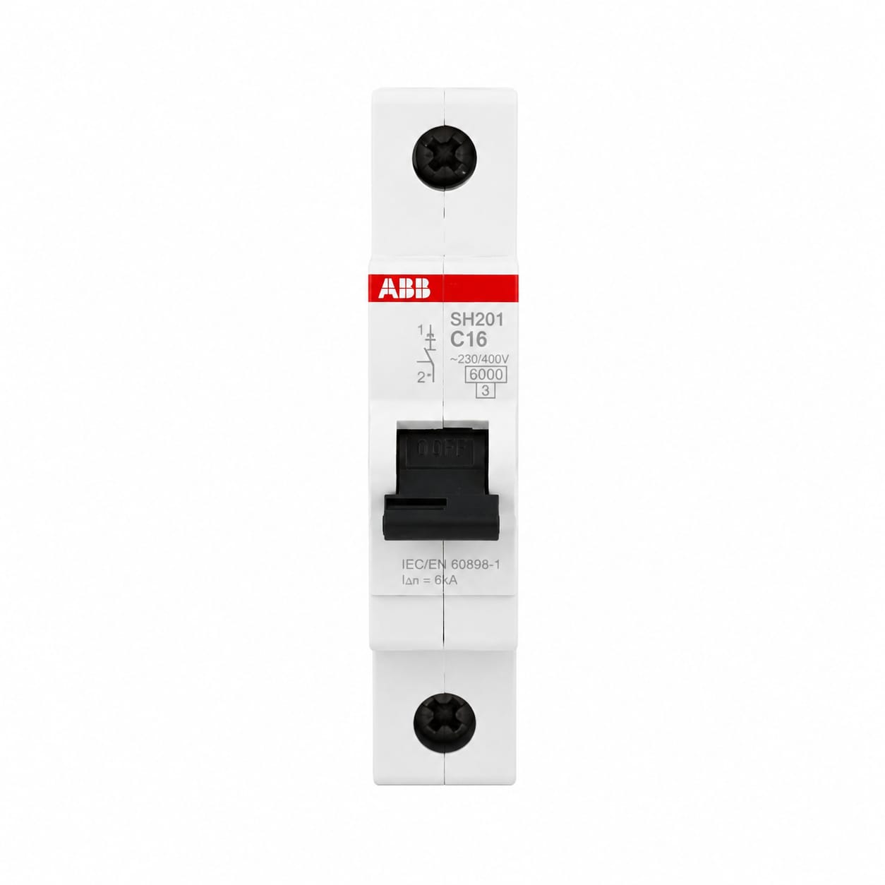 قاطع كهربائي أوتوماتيك احادي  ABB SH201-C16