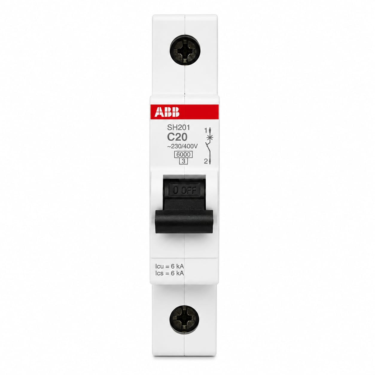 قاطع كهربائي أوتوماتيك احادي  ABB SH201-C20