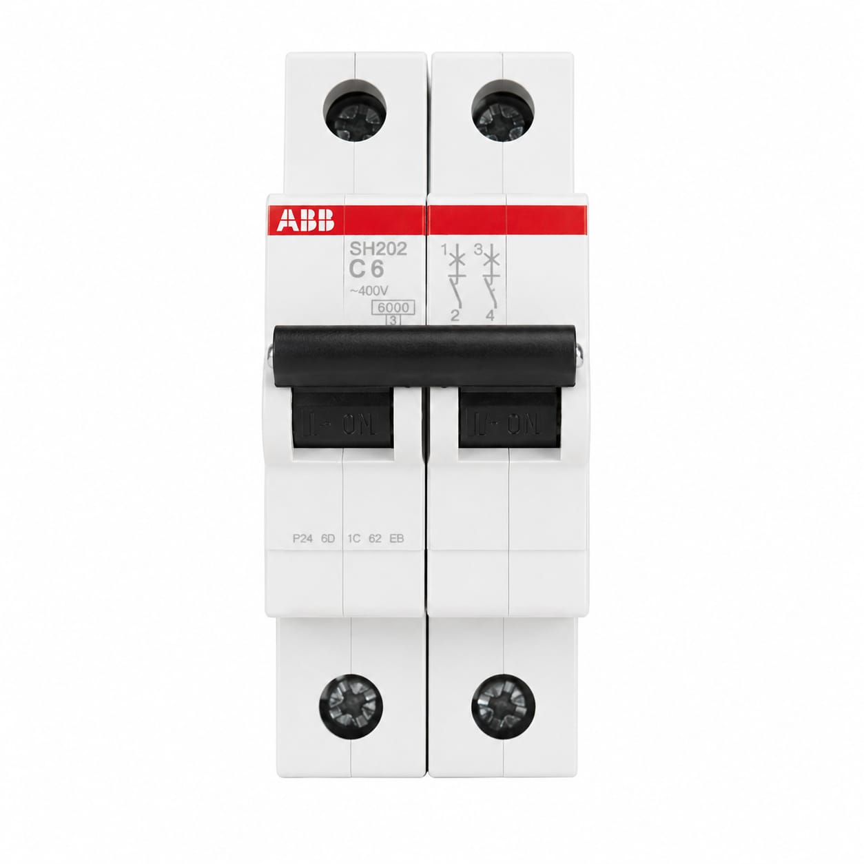قاطع اوتوماتيك ثنائي-ABB SH202 C6